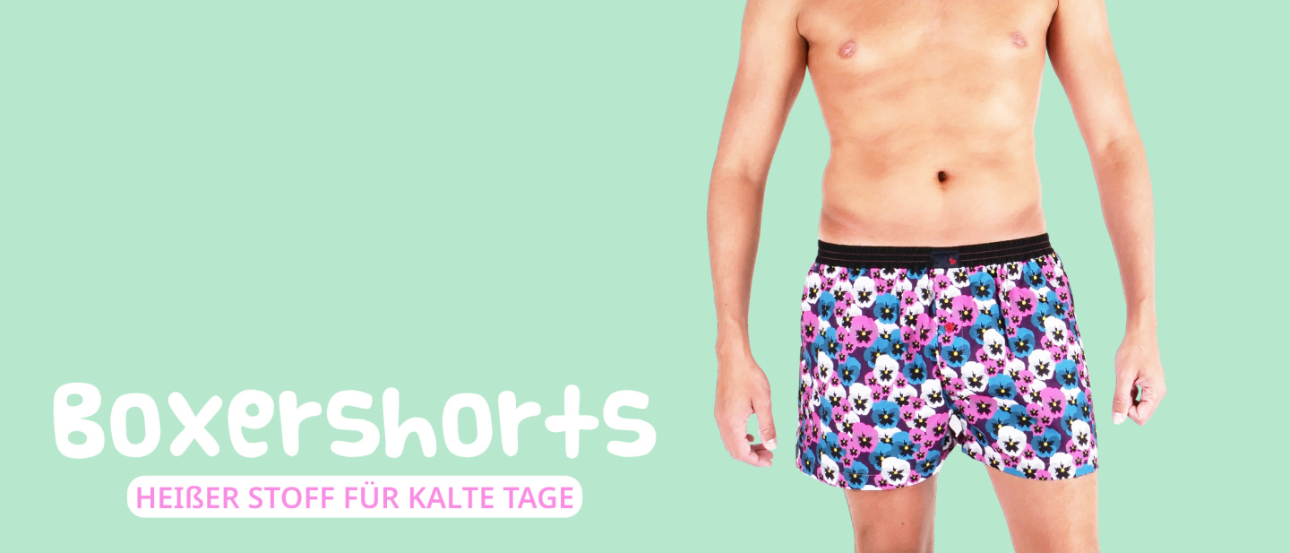Boxershorts - Blumen - Schiffe - Enten