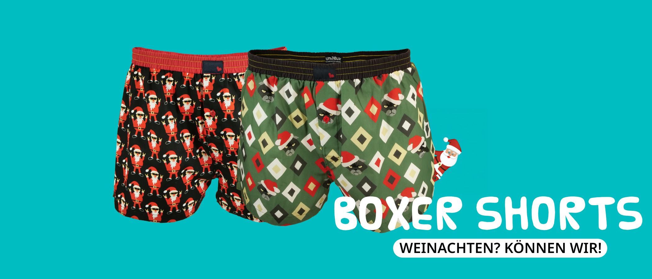 Weinachtsboxershort HoHoHo