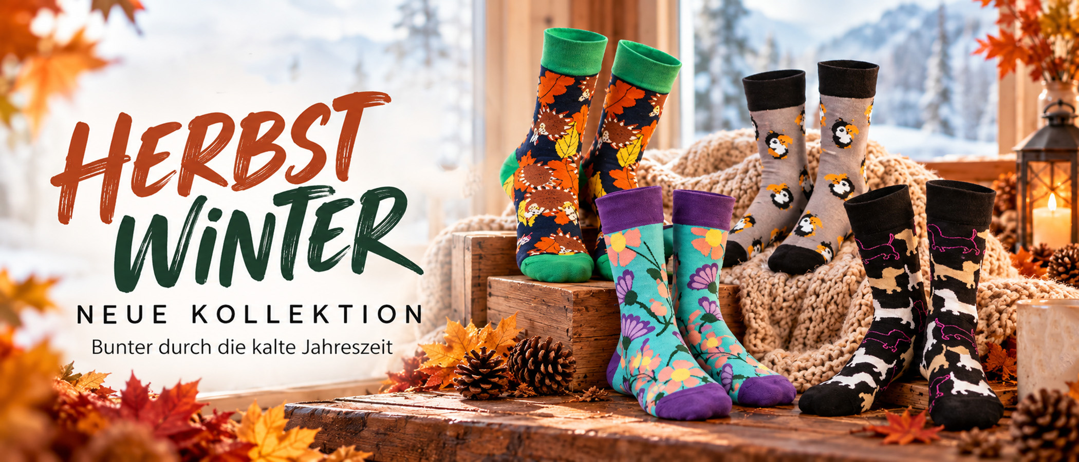 UnaBux Socken Kollektion Herbst Winter