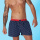 Unabux boxer shorts anchorMAN, darkblue shorts with white anchorn and red seam