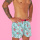 Unabux Boxershorts FLOWERPOWER, florales Muster mit pink, mint und weiss