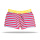 Unabux Trunk Leonardo, magenta and blue stripes with yellow rubberband