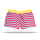 Unabux Trunk Leonardo, magenta and blue stripes with yellow rubberband