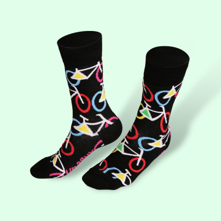 Unabux chaussette - MY LOVE, sombre bleu avec rouge les...