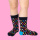 Unabux sock - SMALL HEARTS, blue with multicolor hearts