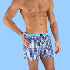 Unabux boxer shorts LORD HENRY, blue white striped boxer,...