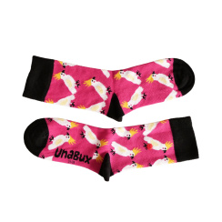 Unabux Socke - MY LOVE, dunkelblau mit roten Herzen