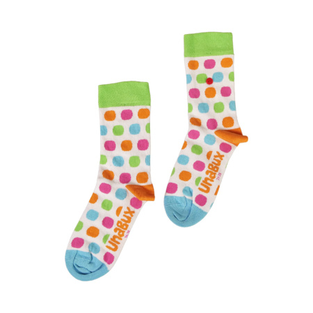 Unabux Socke - MY LOVE, dunkelblau mit roten Herzen