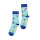 Unabux sock - MY LOVE, dark blue with red hearts