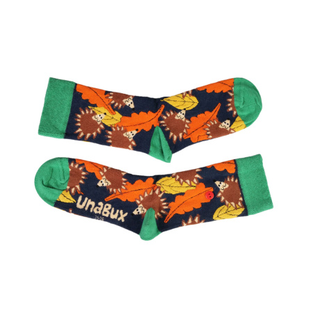 Unabux Socke - MY LOVE, dunkelblau mit roten Herzen